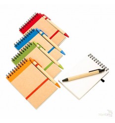 Libreta y Bolígrafo Ecológicos Publicidad