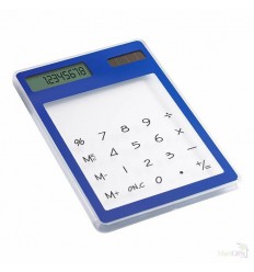 Calculadora Solar Pantalla Táctil Personalizada Color Azul