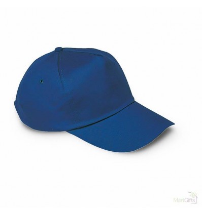 Gorra de Béisbol 5 Paneles para Campañas Publicitarias Color Azul
