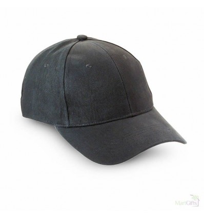 Gorra de Béisbol en Algodón Peinado Promocional Color Negro