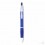 Bolígrafo con Pulsador de Colores Personalizado Color Azul Transparente