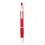 Bolígrafo con Pulsador de Colores Merchandising Color Rojo Transparente