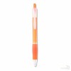 Bolígrafo con Pulsador de Colores para Empresas Color Naranja Transparente