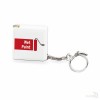 Llavero con Flexómetro Cuadrado Blanco Personalizado