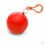 Poncho de Lluvia en Bola de Plástico Color Rojo