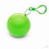 Poncho de Lluvia en Bola de Plástico Color Verde Lima