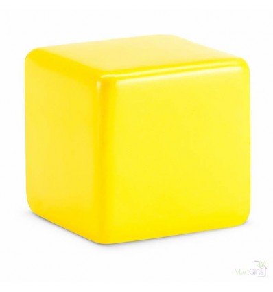 Cubo Anti Estrés en PU Color Amarillo