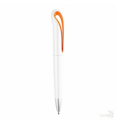 Bolígrafo Giratorio de Plástico ABS Merchandising Color Naranja