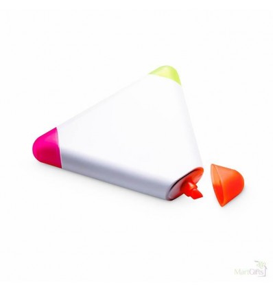 Marcador Triangular con Tres Colores Publicidad