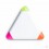 Marcador Triangular con Tres Colores Promocional Color Blanco