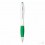 Bolígrafo Giratorio de Plástico con Puntero Táctil Merchandising Color Verde