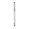 Bolígrafo de Aluminio Stylus con Pulsador para Publicidad Color Plata Mate