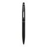 Bolígrafo Touch Giratorio de Aluminio Stylus Merchandising Color Negro