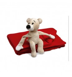 Manta Polar Personalizada para Niños con Osito