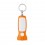 Llavero con Linterna LED en ABS con Publicidad Color Naranja