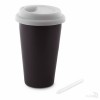 Taza de Pizarra de Doble Pared Personalizada Color Blanco