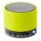 Altavoz Bluetooth Circular con Acabado en Caucho para Personalizar - Color Verde Lima