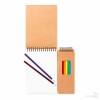 Cuaderno para Colorear con 8 Lápices de Colores Publicitario
