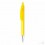 Boli con Cuerpo Transparente Promocional y Punta Brillante Color Amarillo Transparente