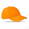Gorra de Béisbol de Algodón con 6 Paneles para Campañas Publicitarias Color Naranja