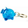 Llavero Personalizado Cerdo Barato Color Azul Transparente