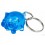 Llavero Publicidad Cerdo Mini Personalizado Color Azul Transparente