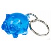 Llavero Publicidad Cerdo Mini Personalizado Color Azul Transparente