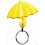 Llavero Publicitario Paraguas para Regalo Promocional Color Amarillo