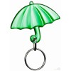 Llavero Publicitario Paraguas para Campañas Publicitarias Color Verde Transparente