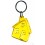 Llavero Personalizado Casa con Logo Publicitario Color Amarillo Transparente