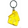 Llavero Personalizado Casa con Logo Publicitario Color Amarillo Transparente