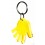 Llavero Publicitario Mano con Logo Publicitario Color Amarillo Transparente