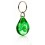 Llavero Merchandising Gota de Agua Promocional Color Verde Transparente