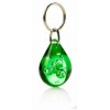 Llavero Merchandising Gota de Agua Promocional Color Verde Transparente