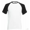 Camiseta Baseball para Eventos Merchandising Color Blanco y negro