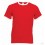 Camiseta Ringer Promocional para Eventos Color Rojo y Blanco