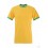 Camiseta Ringer Promocional para Empresas Color Girasol y Verde
