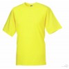 Camiseta Clasica de Publicidad para Campañas Publicitarias Color Amarillo
