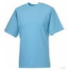 Camiseta Clasica de Publicidad Personalizada Color Azul Cielo
