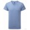 Camiseta Promocional Cuello V con Logo de Empresa Color Azul Jaspeado