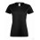 Camiseta Sofspun de Mujer con Publicidad Color Negro