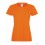 Camiseta Sofspun de Mujer Publicitaria Color Naranja