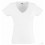 Camiseta Cuello V de Mujer Personalizada Color Blanco
