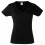 Camiseta Cuello V de Mujer Publicitaria Color Negro