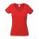 Camiseta Cuello V de Mujer para Empresas Color Rojo