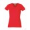 Camiseta Entallada Cuello V de Mujer Merchandising Color Rojo