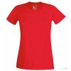 Camiseta Promocional Técnica de Mujer Personalizada Color Rojo