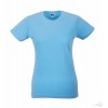 Camiseta Slim T de Mujer Promocional Color Azul CIelo