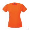 Camiseta Slim T de Mujer Publicidad Color Naranja