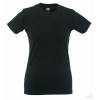 Camiseta Slim T de Mujer Personalizada Color Negro